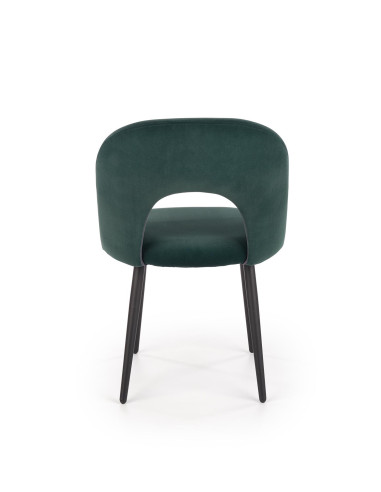 Krzesło CH/384 tkanina VELVET ciemno zielona