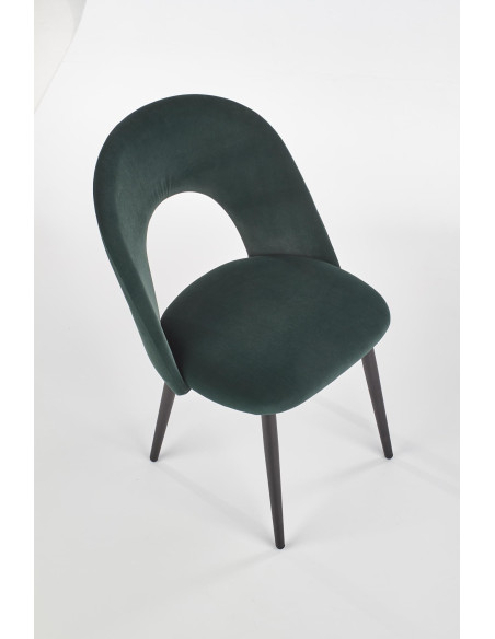 Krzesło CH/384 tkanina VELVET ciemno zielona