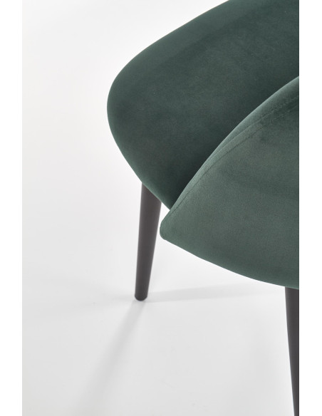 Krzesło CH/384 tkanina VELVET ciemno zielona