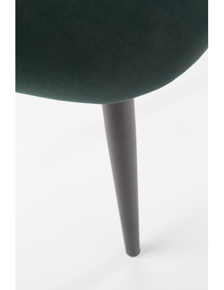 Krzesło CH/384 tkanina VELVET ciemno zielona