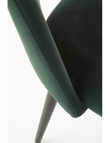 Krzesło CH/384 tkanina VELVET ciemno zielona