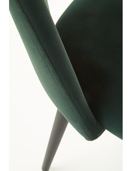 Krzesło CH/384 tkanina VELVET ciemno zielona