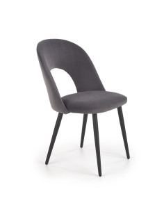 Krzesło CH/384 tkanina VELVET popielata