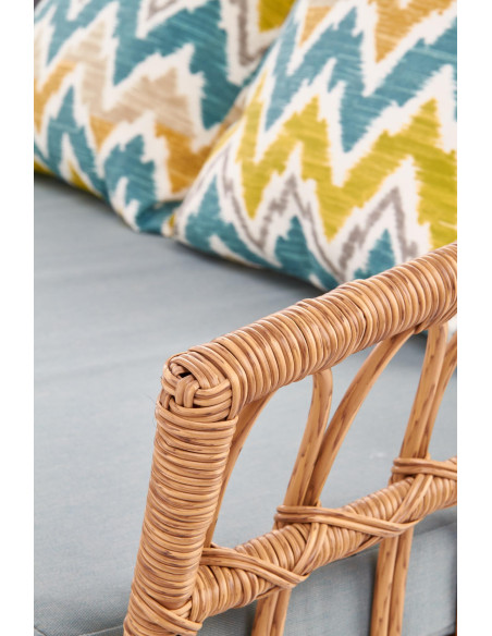 GARDENA Sofa Rattanowa 2S z Poduszkami - Przestrzeń dla Dwojga