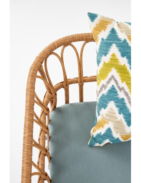 GARDENA Sofa Rattanowa 2S z Poduszkami - Przestrzeń dla Dwojga