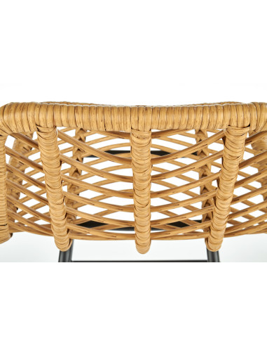 H97 Hoker Ogrodowy Rattan Kolor Naturalny - Naturalna Elegancja Outdoor