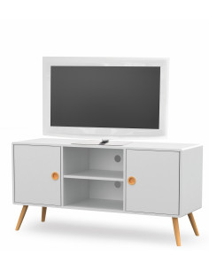 MALMO RTV1 biały / buk (1p 1szt)