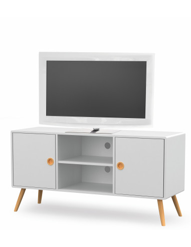 MALMO RTV1 biały / buk (1p 1szt)