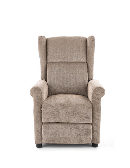 AGUSTIN Fotel Rozkładany USZAK Beżowy - Twoje Własne Chwile Relaksu