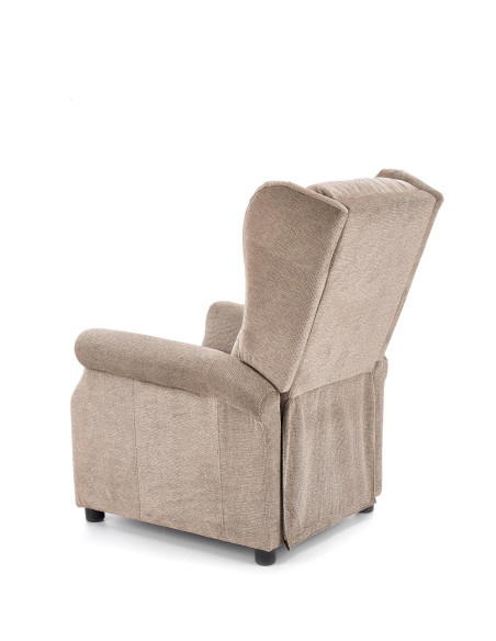 AGUSTIN Fotel Rozkładany USZAK Beżowy - Twoje Własne Chwile Relaksu