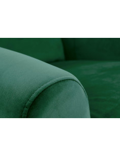 AGUSTIN 2 Fotel Rozkładany USZAK Ciemny Zielony VELVET - Ukojenie Zmysłów 2