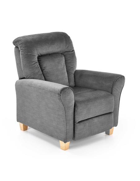 BARD Fotel Wypoczynkowy Rozkładany Popielaty - Zasługujesz na Relaks