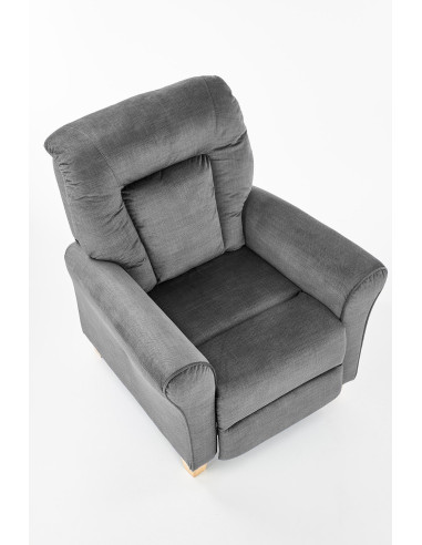 BARD Fotel Wypoczynkowy Rozkładany Popielaty - Zasługujesz na Relaks