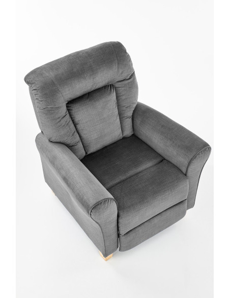 BARD Fotel Wypoczynkowy Rozkładany Popielaty - Zasługujesz na Relaks