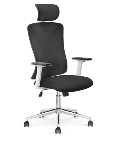 Fotel gabinetowy MAKEL czarno - biały