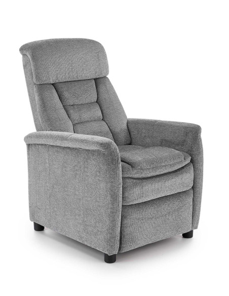 JORDAN Fotel Rozkładany Popielaty - Ukojenie po Ciężkim Dniu