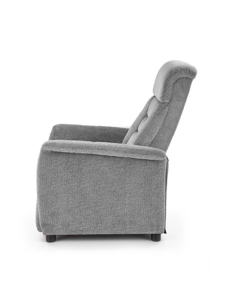 JORDAN Fotel Rozkładany Popielaty - Ukojenie po Ciężkim Dniu