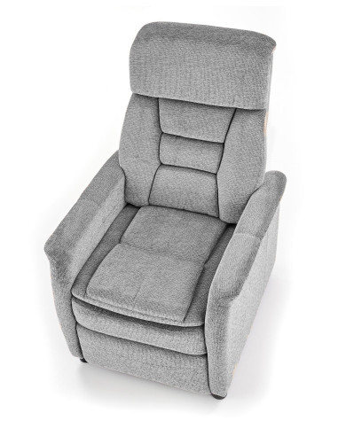 JORDAN Fotel Rozkładany Popielaty - Ukojenie po Ciężkim Dniu