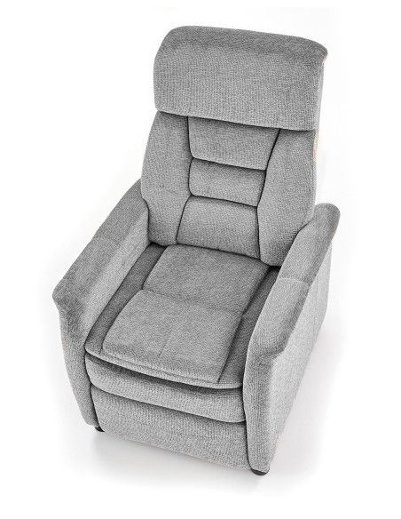 JORDAN Fotel Rozkładany Popielaty - Ukojenie po Ciężkim Dniu