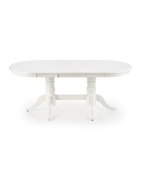 JOSEPH Stół Rozkładany Biały 150-190cm - Klasyczny ze Zdobionymi Nogami