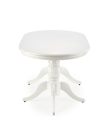 JOSEPH Stół Rozkładany Biały 150-190cm - Klasyczny ze Zdobionymi Nogami