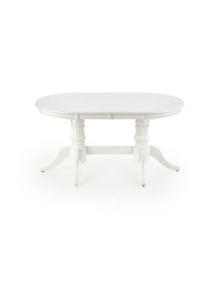 JOSEPH Stół Rozkładany Biały 150-190cm - Klasyczny ze Zdobionymi Nogami