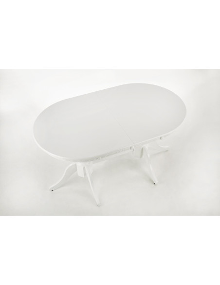 JOSEPH Stół Rozkładany Biały 150-190cm - Klasyczny ze Zdobionymi Nogami