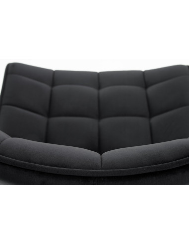 K332 Krzesło Pikowane Velvet Czarne - Nowoczesna Elegancja i Komfort