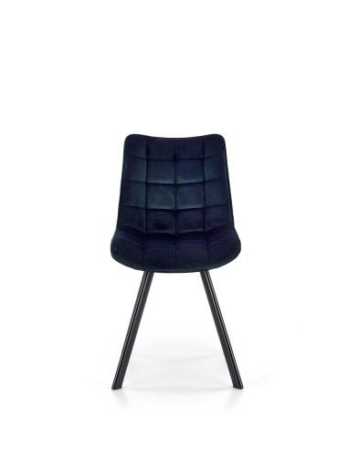 K332 Krzesło Pikowane Velvet Granatowe - Wysublimowany Design i Komfort
