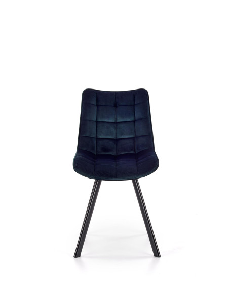 K332 Krzesło Pikowane Velvet Granatowe - Wysublimowany Design i Komfort