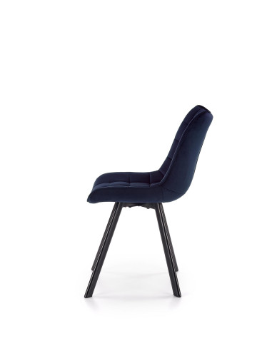 K332 Krzesło Pikowane Velvet Granatowe - Wysublimowany Design i Komfort