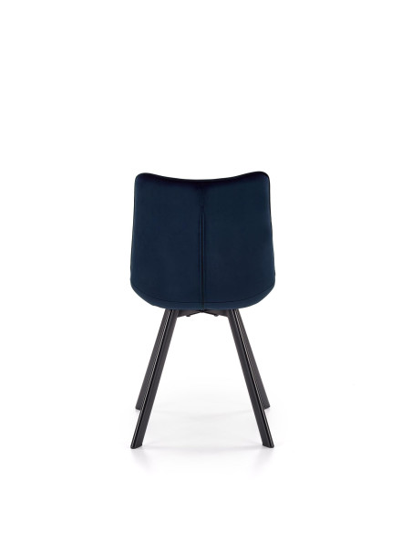 K332 Krzesło Pikowane Velvet Granatowe - Wysublimowany Design i Komfort