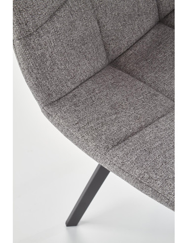 Krzesło pikowane CH/402 popiel