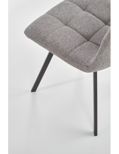 Krzesło pikowane CH/402 popiel