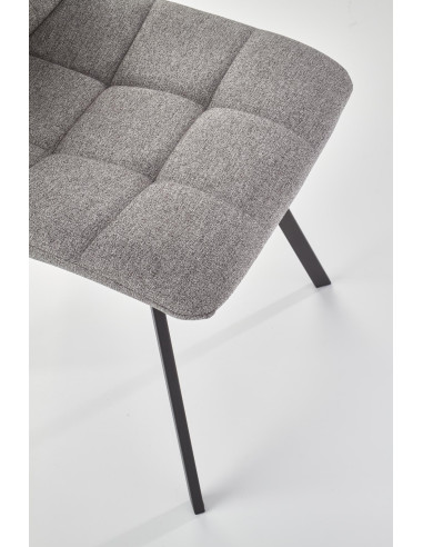 Krzesło pikowane CH/402 popiel