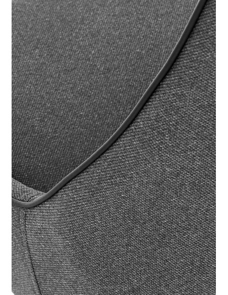 K409 Krzesło Popielate - Stylowa Nieszablonowa Czarna Noga