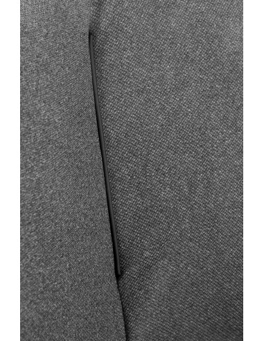 K409 Krzesło Popielate - Stylowa Nieszablonowa Czarna Noga