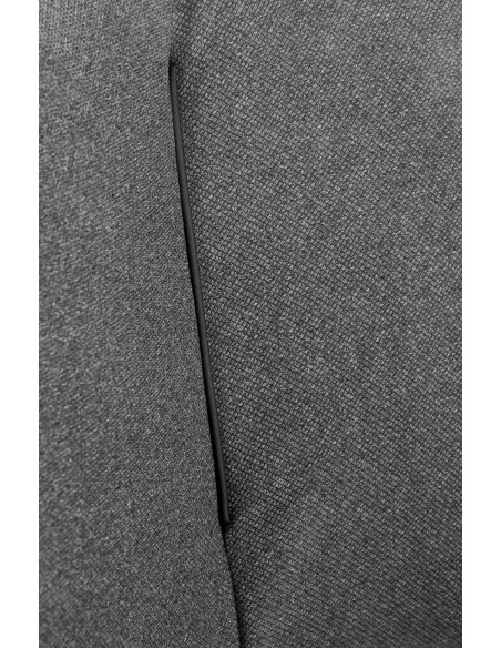 K409 Krzesło Popielate - Stylowa Nieszablonowa Czarna Noga