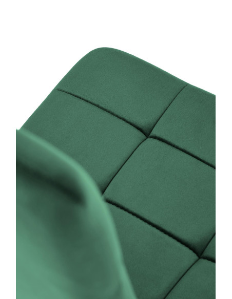 K416 Krzesło Pikowane Ciemnozielony Velvet, Chrom - Nowoczesność i Styl
