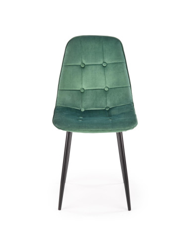 Krzesło pikowane CH/417 ciemny zielony VELVET