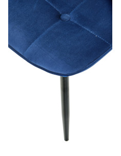 K417 Krzesło Pikowane Granatowy Velvet - Elegancja i Wygoda 2