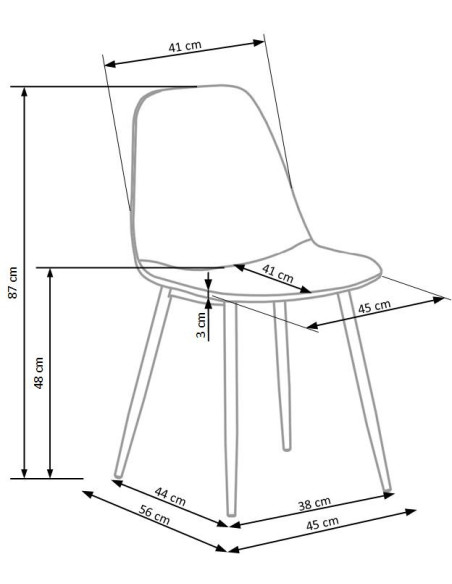 K417 Krzesło Pikowane Granatowy Velvet - Elegancja i Wygoda