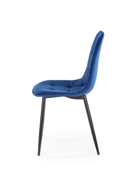 K417 Krzesło Pikowane Granatowy Velvet - Elegancja i Wygoda