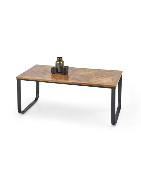 MAZZOLA ława orzechowy / czarny 