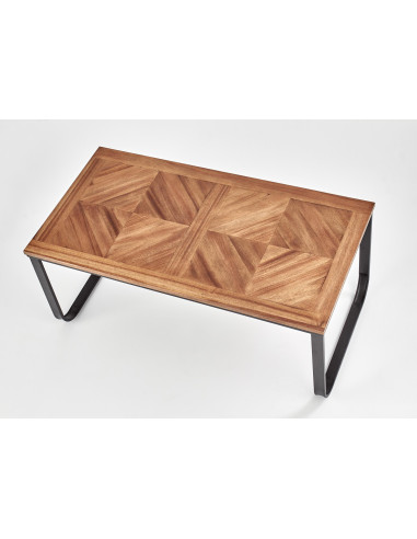 MAZZOLA ława orzechowy / czarny 