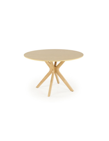 NICOLAS Stół Okrągły Fi120cm Dąb Naturalny - Naturalny Styl i Funkcjonalność