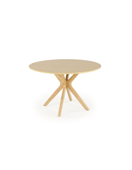 NICOLAS Stół Okrągły Fi120cm Dąb Naturalny - Naturalny Styl i Funkcjonalność