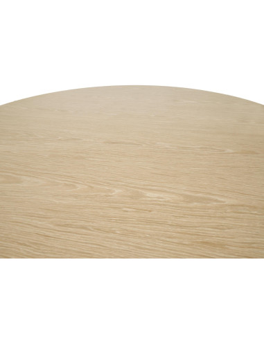 NICOLAS Stół Okrągły Fi120cm Dąb Naturalny - Naturalny Styl i Funkcjonalność