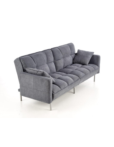 ROBERTO Sofa Rozkładana Popielata z Poduszkami - Komfort i Wielofunkcyjność
