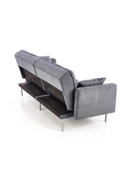 ROBERTO Sofa Rozkładana Popielata z Poduszkami - Komfort i Wielofunkcyjność